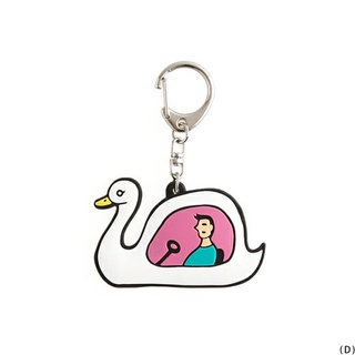 Penco Rubber Key Chain D Swan Boat / พวงกุญแจ รูปเรือหงส์ (HGZ142-D)