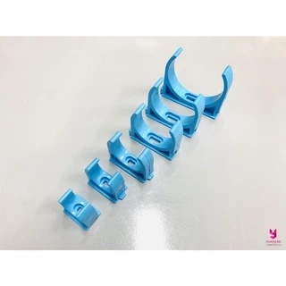 YOJI ONLINE คลิปก้ามปู ตัวยึดท่อพีวีซี PVC สีฟ้า SCG แคล้มป์ก้ามปู จับท่อ มอก ของแท้