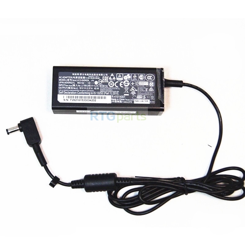 อะแดปเตอร์ไฟ AC ACER Charger ใช้งานร่วมกับ A13-045N2A 45W 19V 2.37A 5.5x1.7 มม.Mla8