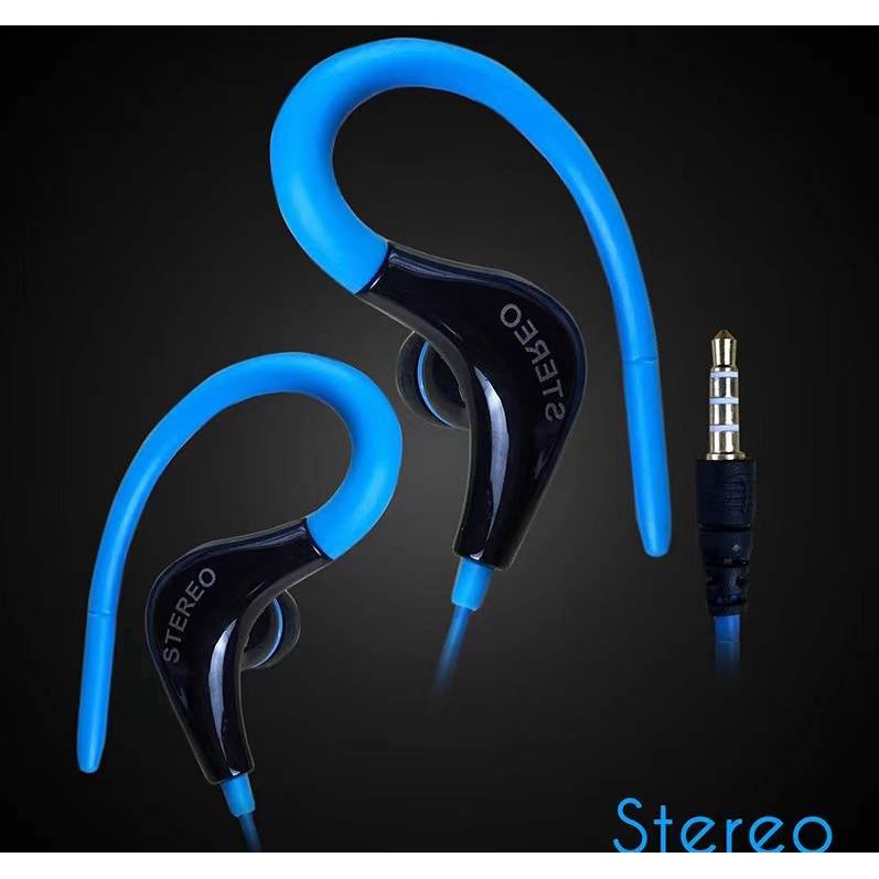 หูฟังโทรศัพท์มือถือแบบแขวนหู เสียงเบสสเตอริโอพร้อมไมโคโฟน หูฟัง3.5 ทั่วไป