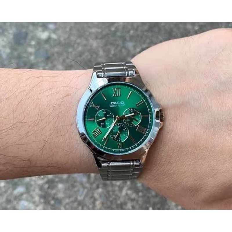 Casio Standard นาฬิกาข้อมือผู้ชาย สายสแตนเลส รุ่น MTP-V300D -3a ของแท้ รับประกัน 2ปี