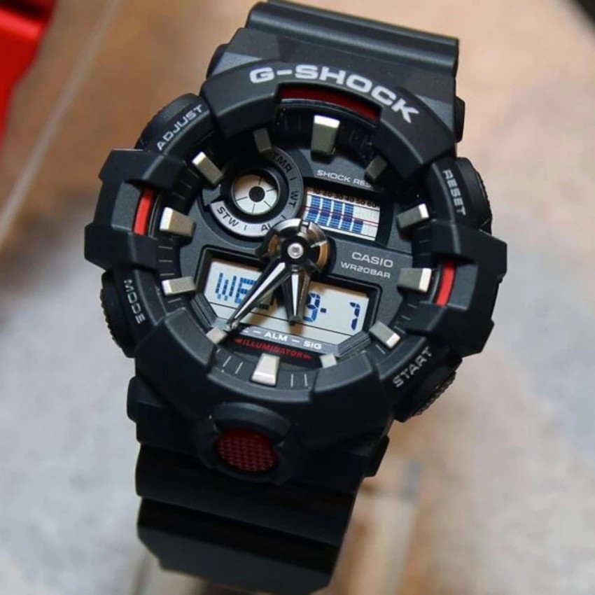 Casioนาฬิกาข้อมือG-Shock Standard ANA-DIGI GA-700-1A(Black)
