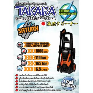 เครื่องฉีดน้ำแรงสูง ปั๊มอีดฉีด TAkARA รุ่น SUTURN 165 บาร์