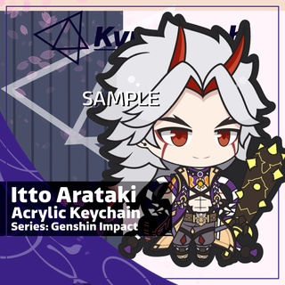 พวงกุญแจ Genshin Itto Arataki ขนาดกะทัดรัด