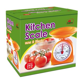 🔥สินค้าขายดี!! เครื่องชั่งพลาสติก 2 กก. Plastic Kitchen Scale 2 Kg