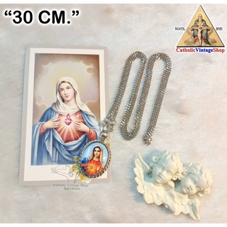 สร้อยสแตนเลส ดวงหฤทัยนิรมลพระแม่มารีย์ The Immaculate Heart of Maryสร้อยพระแม่มารีย์  Mary Necklace Catholic คาทอลิก