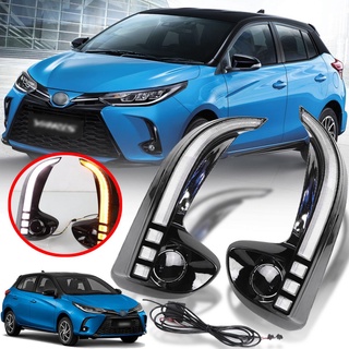 ไฟเดย์ไลท์ LED TOYOTA ยาริส ไฟ DRL daylight YARIS ปี 2020 - 2021 พร้อมชุดสายไฟ 1 ชุด