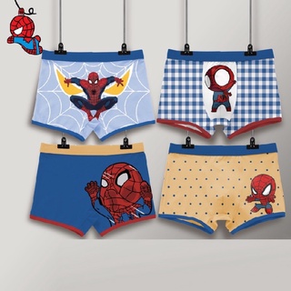 UNDERWEAR48 SpiderMan #กางเกงในเด็ก ผ้า cotton 4 ตัว กางเกงในเด็ก