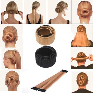 New Hair DIY Styling Donut Former Foam French Twist Magic Tools อุปกรณ์ทำผม