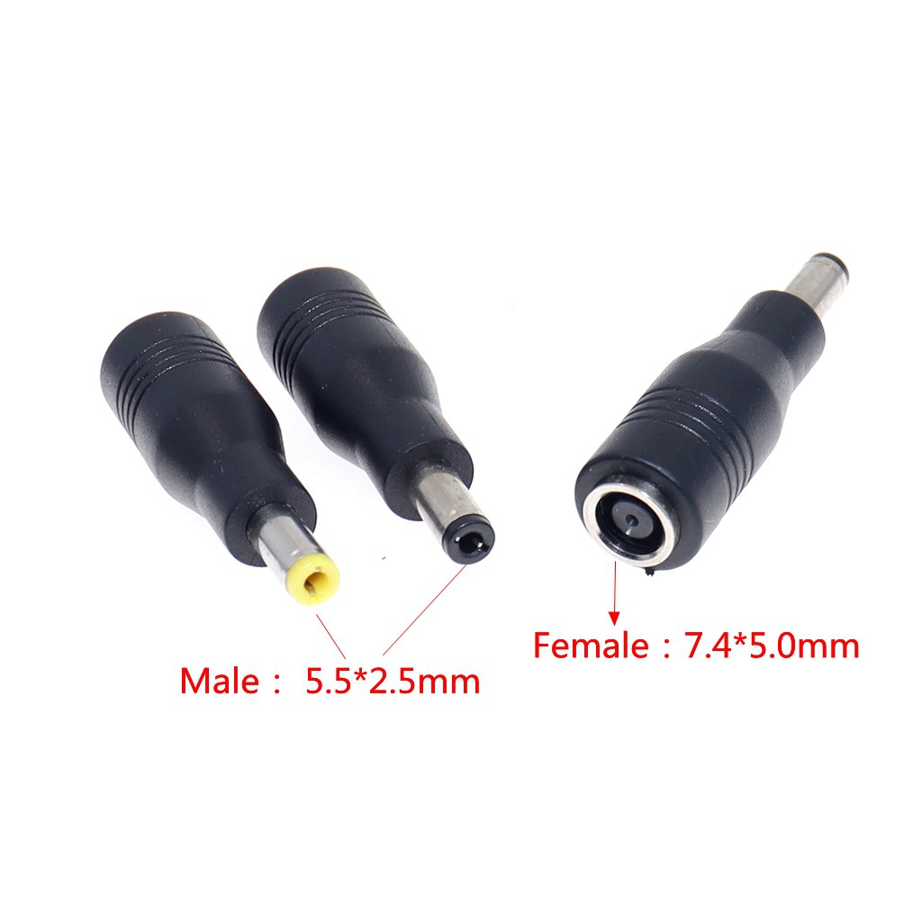 Dc 7.4x5.0 มม.หญิง 5.5x2.5 มม.อะแดปเตอร์ปลั๊ก Converter แล็ปท็อป Charger Connector แจ็คสําหรับ Asus Toshiba โน้ตบุ๊คอะแดปเตอร์