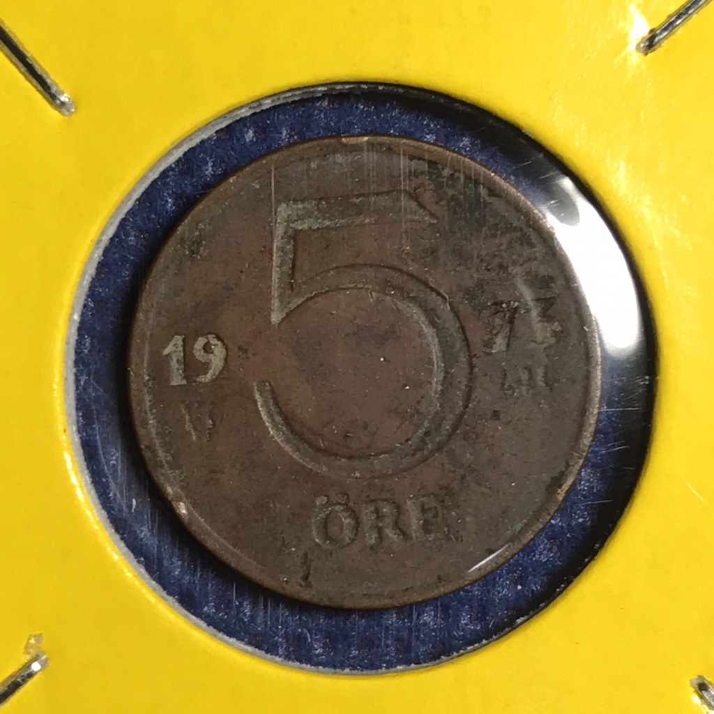 No.15197 ปี1973 สวีเดน 5 ORE เหรียญสะสม เหรียญต่างประเทศ เหรียญเก่า หายาก ราคาถูก