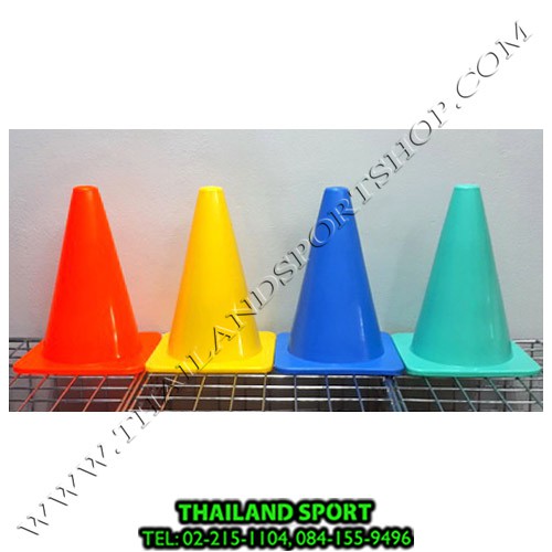 กรวย ฝึกซ้อมกีฬา (ขนาดเล็ก ความสูง 23-25 cm., 9-10 นิ้ว) 06 p