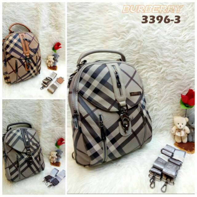 Burberry Womens Backpack 3in2 3396-3 กระเป๋านําเข้า