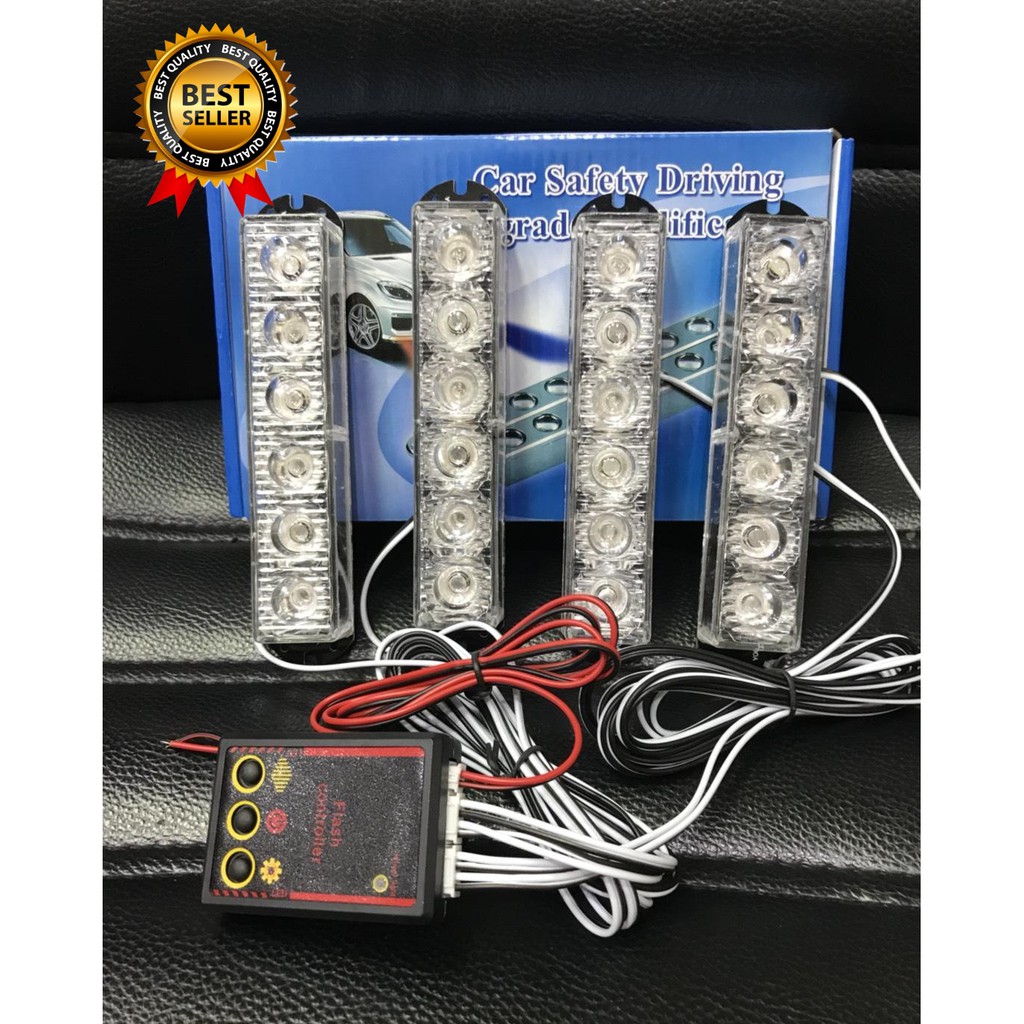 เทสทุกตัวก่อนส่ง ไฟไซเรน led siren รุ่น 836 V.2  ใช้ได้ทั้งไฟ 12 และ 24 v แสงออกกระจายสวย เลนส์ผสม  สินค้าขายดี ยอดนิยม