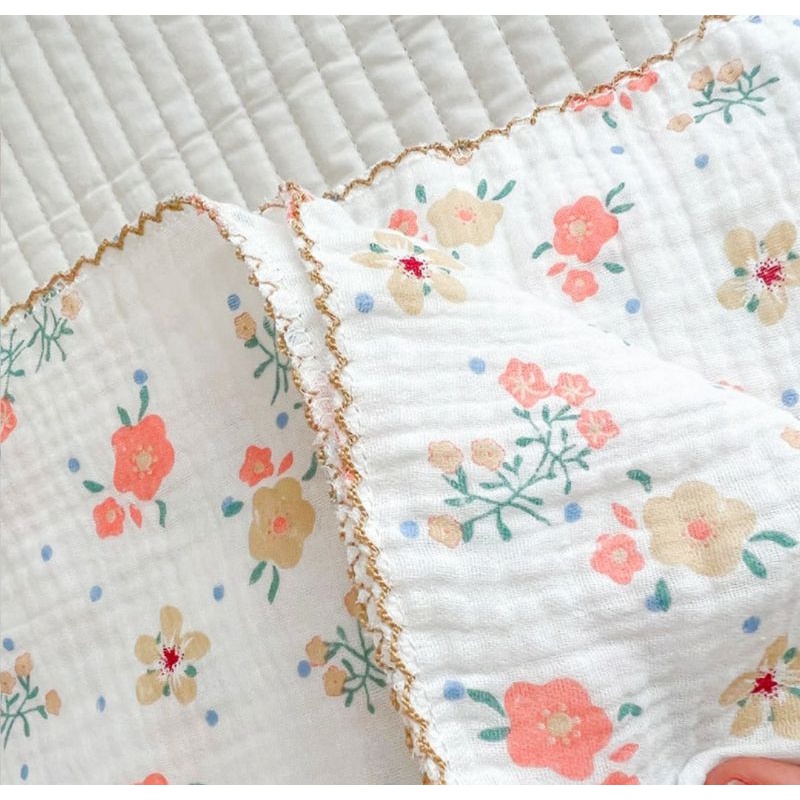 Sale โล๊ะสตอก  ผ้าห่มผ้าอ้อมทอสองชั้น รุ่นมัสลินคอตตอนทอนุ่ม 110*135cm ราคา ถูกที่สุด ดีลบีเคเค แกลเลอรีภาพที่ 9