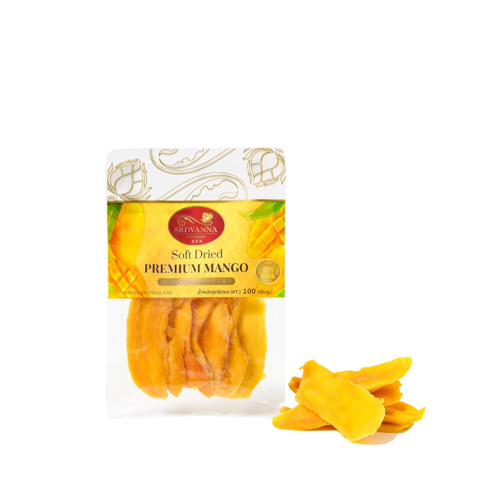 ศรีวรรณา มะม่วงอบแห้ง 250 กรัม (Sriwanna Soft Dried Mango 250 g.)