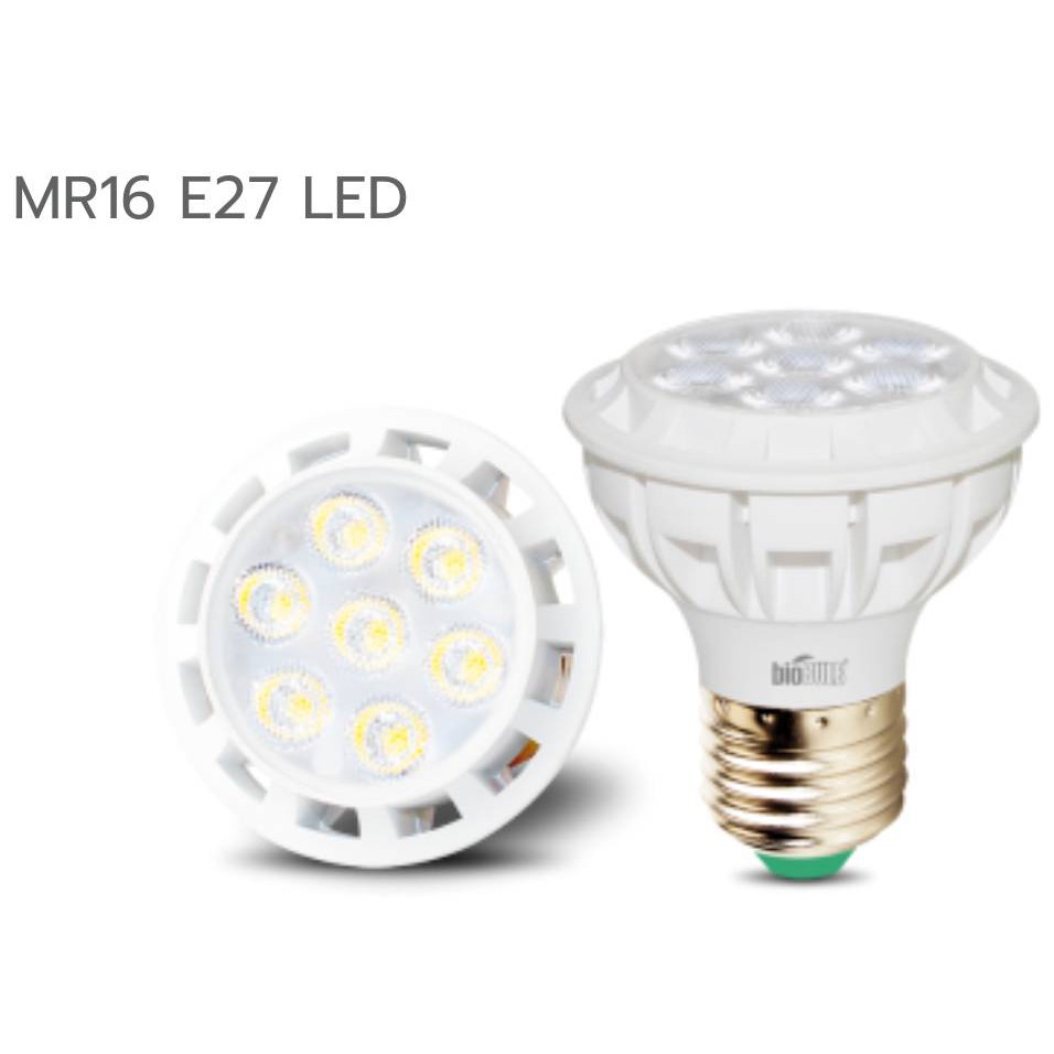 หลอดแอลอีดี MR16 7W E27 Biobulb
