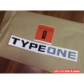 สติ๊กเกอร์ติดรถยนต์ typeone (อักษร/สี่เหลี่ยม)