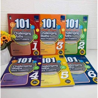 🔥🔥พร้อมส่ง🔥🔥 📚แบบฝึกหัด 101 Challenging Maths Word Problems  1 ชุด 6 เล่ม