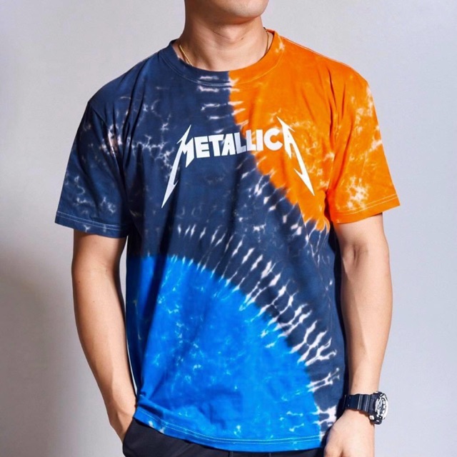 เสื้อผ้าแฟชั่น เสื้อมัดย้อมลาย METALLICA