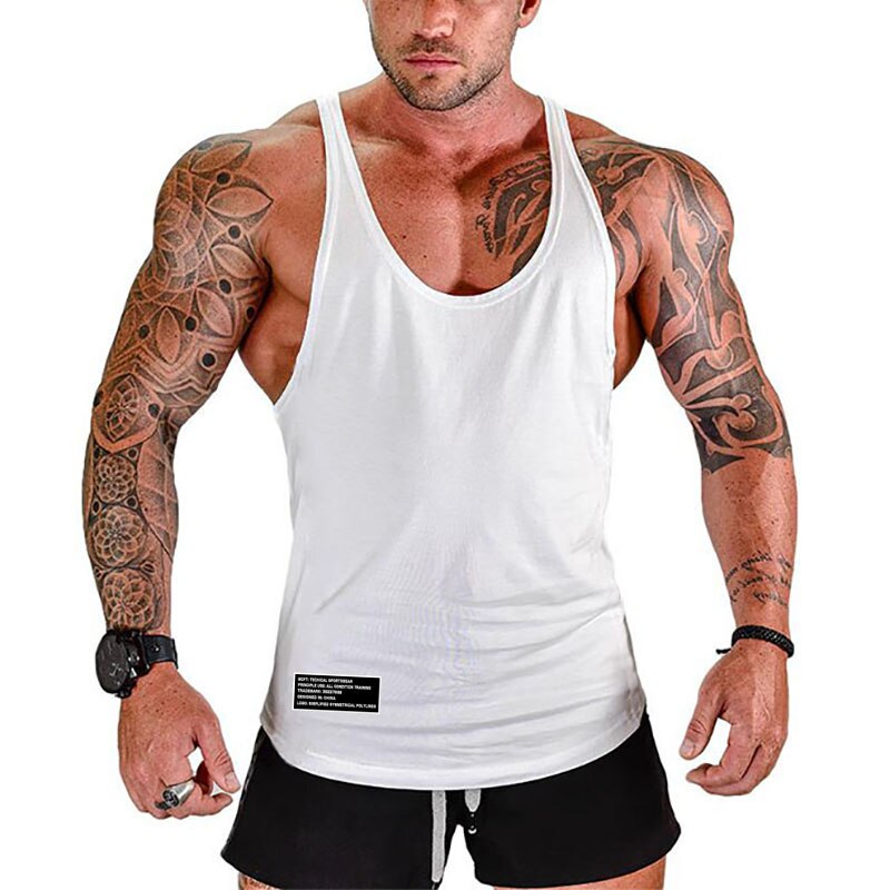 New Mens Gym Cotton Summer Tank Top Brand Sports Clothing Bodybuilding ...