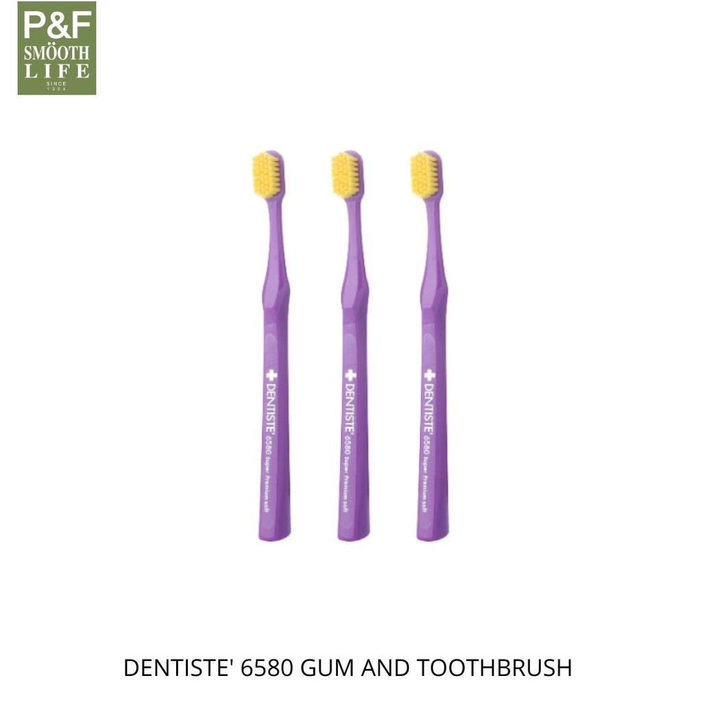 Dentiste 6580 Gum and toothbrush | เดนทิสเต้  แปรงสีฟัน ป้องกันเหงือกร่น แพคสุดคุ้ม