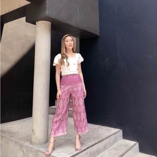 Vintage Thai candy pink trousers