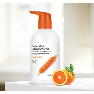 โลชั่นบำรุงผิวส้ม จากสารสกัดส้มสีแดง วิตามินสูง ให้ผิวขาว เนียนใส  Images Body Lotion Blood Orange  250ml.