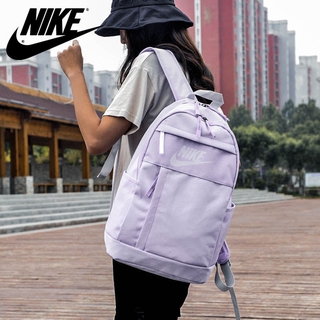 * โปรโมชั่นสินค้าพร้อม * กระเป๋าเป้สะพายหลังผ้าใบกันน้ำ Nike Hook มีน้ำหนักเบาและทันสมัย Ins Net Red 2021 ใหม่สีม่วงแพ็ค