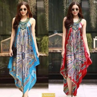 Maxi Dress พิมพ์ลาย