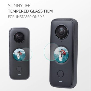 Sunnylife ฟิล์มกระจกนิรภัยกันรอยหน้าจอ สําหรับ Insta360 ONE X2 2 ชิ้น