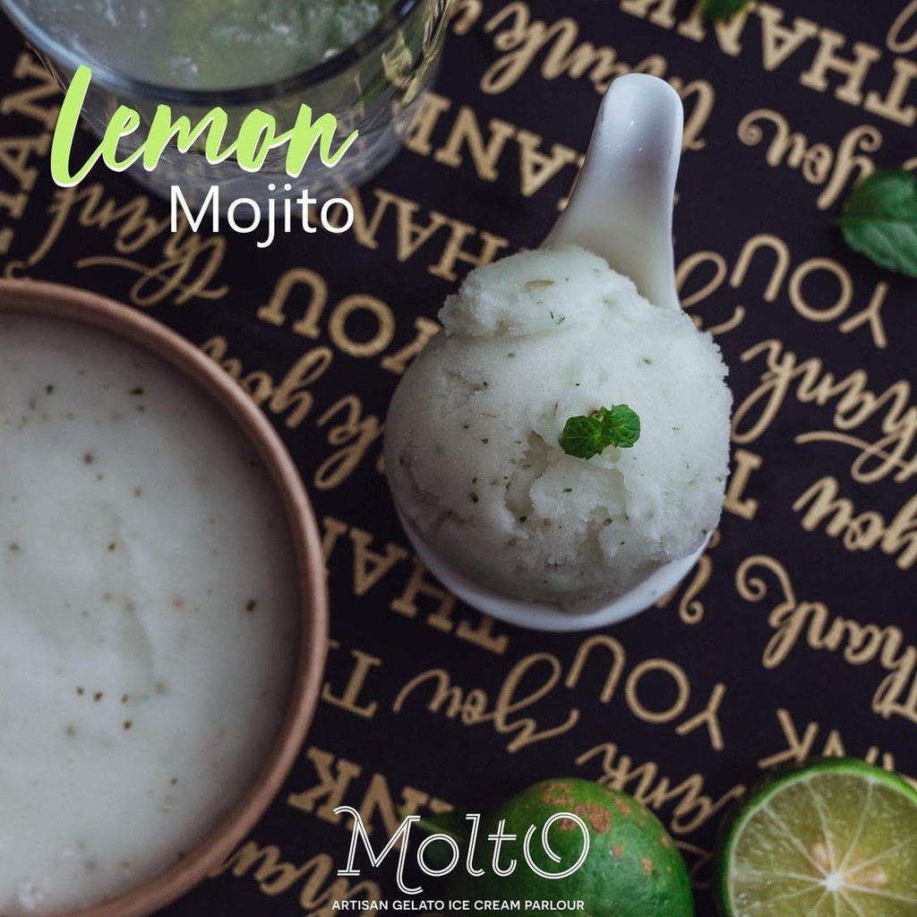 Molto ไอศกรีม เลมอน โมฮิโต 16 ออนซ์ - Molto Premium Gelato-Ice cream Lemon Mojito 16 oz.‼️ซื้อ 4 ถ้ว