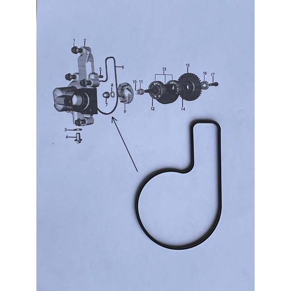 ปั๊มน้ําโอริง NS200 RS200 Dominar400 D400