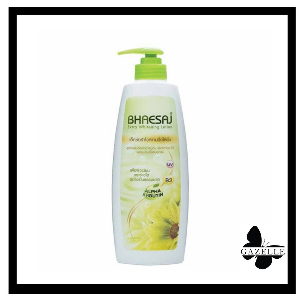BHAESAJ extra whitening lotion มีสองขนาดให้เลือก 150/400ml. เภสัชเอ็กซ์ตร้าไวท์เทนนิ่งโลชั่น
