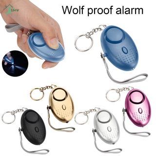 【ราคาถูก】SJMW Personal Alarm With LED Light 120DB  Anti Lost Wolf Self-Defense Safety Attack Emergency Alarms For Women Kids Elderly