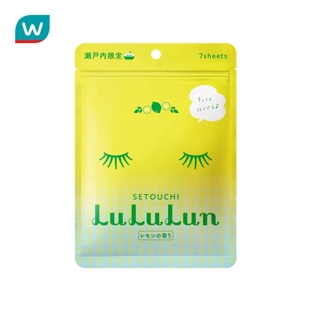 Lululun ลูลูลุน เฟช มาสก์ เลม่อน 7แผ่น