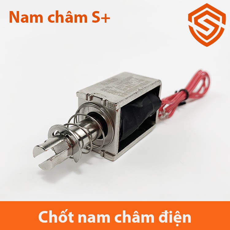 ล็อคประตูแม่เหล็กไฟฟ้า LS-0837B 12V 24V (สลักไฟฟ้า)