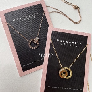 สร้อยคอผีเสื้อ สร้อยแฟชั่น Margarita Linked Hoop Necklace