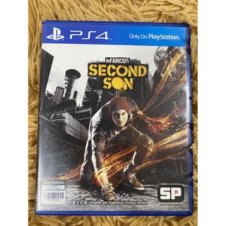 (มือ2) PS4 : inFAMOUS SECOND SON แผ่นเกม มือสอง สภาพดี