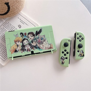 เคสนิ่ม กันกระแทก ลายการ์ตูนอนิเมะ Demon Slayer สําหรับ Nintendo Switch-OLED