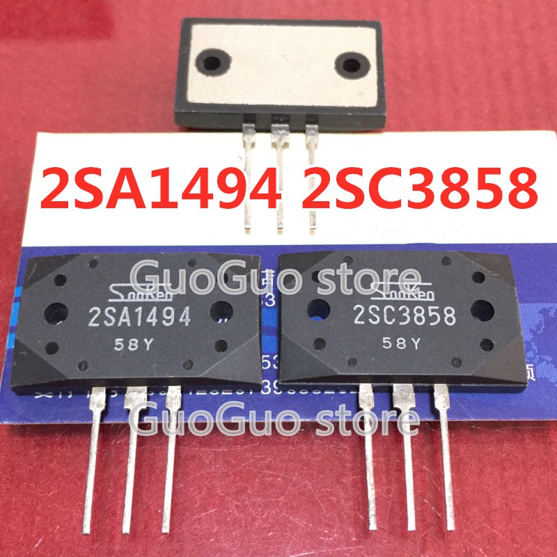5 คู่ ( 5 ชิ้น 2SA1494 + 5 ชิ้น 2SC3858 ) A1494 C3858 เครื่องขยายเสียงทรานซิสเตอร์