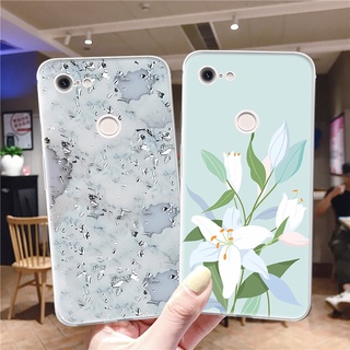 เคสโทรศัพท์มือถือแบบนิ่ม TPU ใส ลายดอกไม้ท้องฟ้า หรูหรา สําหรับ Google Pixel 6 Pro 5 5A 4A 5G Google6