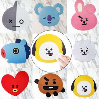 แผ่นรองเมาส์ซิลิโคนพิมพ์ลาย kpop bts bt 21 อุปกรณ์เสริมสําหรับคอมพิวเตอร์