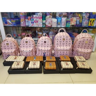 MCM backpack mini สีชมพู