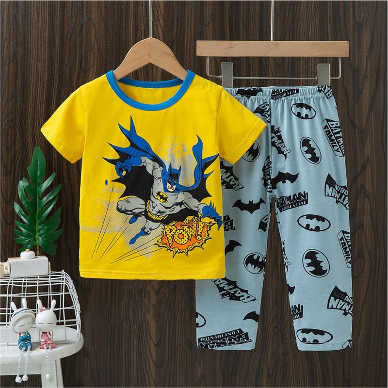 นําเข้า CP KUBAO ชุดนอนเด็กชุดแขนสั้นกางเกงขายาว