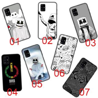 เคสโทรศัพท์มือถือแบบนิ่ม ลาย Marshmello DJ สีดํา สําหรับ Samsung Galaxy A6 J8 A8 J4 Core Plus