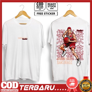 T-shirt เสื้อยืด พิมพ์ลายอนิเมะ SLAM DUNK SHOHOKU MANGA WIBU KAEDE RUKAWAN HISASHI MITSUI Jyota MIYAGI Takenoriphic Agir