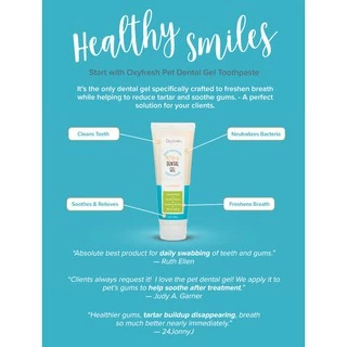 Oxyfresh Pet dental gel อ็อกซี่ เฟรช ผลิตภัณฑ์เจลทำความสะอาดฟัน กำจัดกลิ่นปาก ช่วยลดคราบหินปูน 113g.