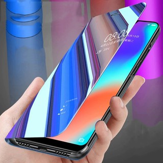 เคสกระจกตั้งได้สําหรับเคสมือถือป้องกันรอยสําหรับ Vivo V 15 Pro V 15 Y 91 Y 95 V 11 I V 11 Pro S 1 V 9 Y 85 Iq X 21