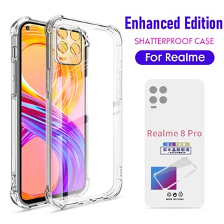 เคสโทรศัพท์มือถือ ซิลิโคนนุ่ม TPU ใส กันกระแทก สําหรับ Realme X50 8 8i 9 9i 7 V5 7i C17 6 6i 5 5i 3 Narzo 30A 20 Pro C2 C3 C11 C12 C25 C25s C15 C17 C20 C11 C21Y XT C35